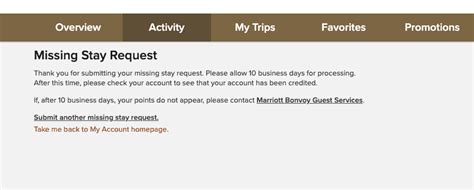 marriott missing stay request|marriott bonvoy add previous stay.